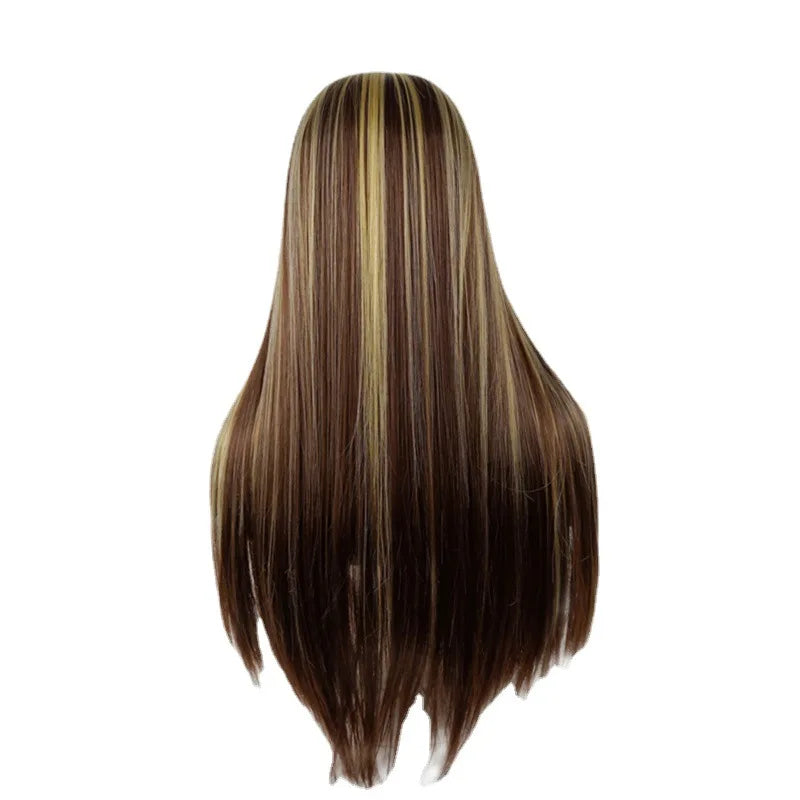 OKLULU  -  Wigs Highlight Ombre Straight Upgrade wigs For Women daily use Balayage cosplay Blonde synthetic wig