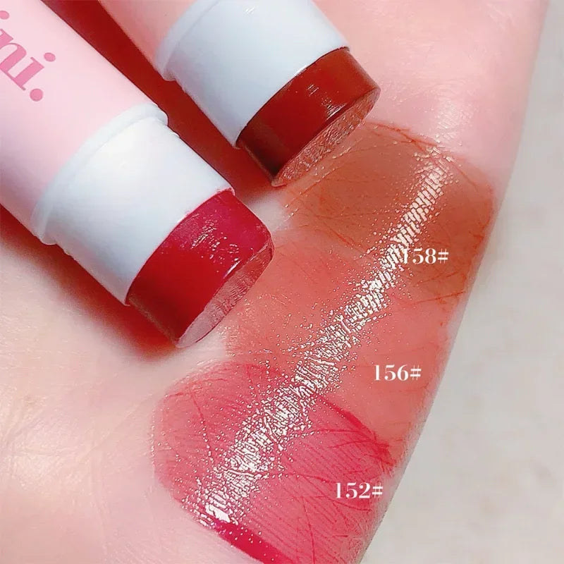 Oklulu  Colored Lipstick Set 1/3PCS Long Lasting Red Lip Balm Waterproof Jelly Solid Lip Gloss Lips Makeup Korean Cosmetics