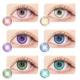 OKLULU Magic Pop Custom Violet Contact Lens Cosmetic Colored Contact Lenses Wholesale Color Contact Lenses With Prescription