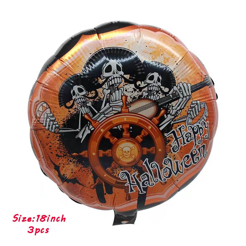 Huge Standing Halloween Pumpkin Ghost Balloons Witch Bat Spider Foil Ballon Inflatable Kids Toys Globos Halloween Party Supplies