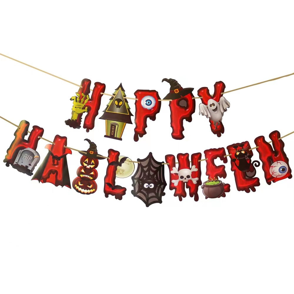 Huge Standing Halloween Pumpkin Ghost Balloons Witch Bat Spider Foil Ballon Inflatable Kids Toys Globos Halloween Party Supplies