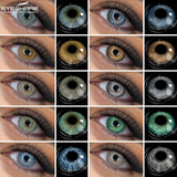 OKLULU  -   1pair Colored Contact Lenses for Eyes Gray Eye Pupils Blue Eye Lenses Brown Contacts Cosmetic Green Lenses Yearly Lens