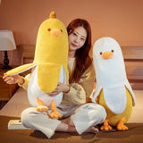 OKLULU 50CM Peeled Banana Plush Toy Cute Anxiety Make A Friend Duck Throw Pillow  Doll Send Children Christmas Birthday Presents