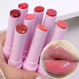 Lasting Moisturizing Mirror Lipstick Pen Clear Water Light Solid Lip Gloss 8 Colors Jelly Pink Lips Tint Glass Lip Glaze Makeup