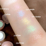 Oklulu Potato Texture Glitter Eyeshadow Palette Pearlescent Diamond Monochrome Highlighter Powder Brighten Shiny Eyes Makeup Cosmetics