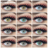 OKLULU  -   2pcs Colored Contact Lenses BRAZIL GIRL Series Color Contact Lens Eye Contacts Colored Lenses for Eyes Cosmetic Contact