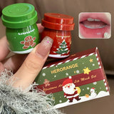 OKLULU  -  1/2PCS Christmas Lip Balm Long Lasting Nourishment and Moisturizing Lip Mask Oil Colorless Rose Pink Makeup Base Daily Lips Care