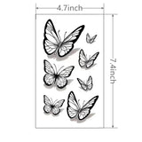 OKLULU  -  1 Sheet Butterfly Tattoo Sticker Waterproof Lasting Temporary Tattoo