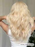 OKLULU  -  Long Curly Blonde Synthetic Wig with Bangs,Long Blonde Wig,Natural Looking Cosplay wigs for women human hair