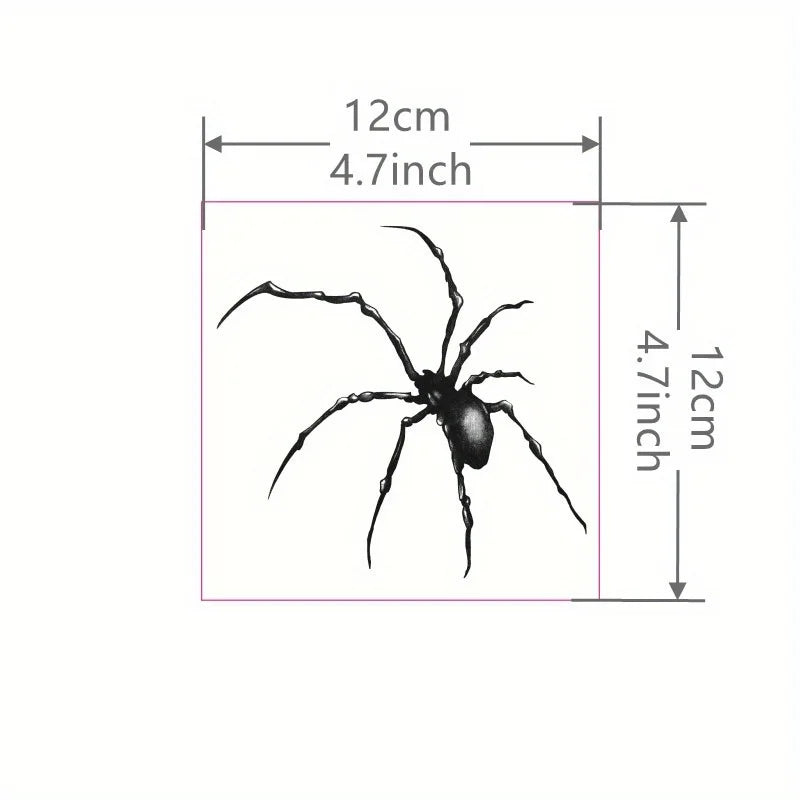 OKLULU  -  1 Sheet Spider Tattoo Sticker Waterproof and Long-lasting Temporary Tattoo