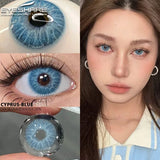 OKLULU  -  1 Pair New Natural Colored Contact Lenses for Eyes Blue Lenses Green Eye Lenses Brown Lenses Yearl Gray Contact Lenses