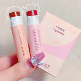 Oklulu  Colored Lipstick Set 1/3PCS Long Lasting Red Lip Balm Waterproof Jelly Solid Lip Gloss Lips Makeup Korean Cosmetics