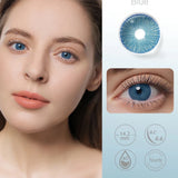 OKLULU Colored Contact Lenses Natural Look Brown Eye Lenses Beauty pupils Blue contact Lenses Eye Cosmetic Color Lens