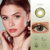 OKLULU Colored Contact Lenses For Eyes 1 Pair Color Contact Lenses 3 TONE Color Lens Eyes Contacts