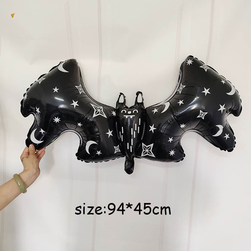 Huge Standing Halloween Pumpkin Ghost Balloons Witch Bat Spider Foil Ballon Inflatable Kids Toys Globos Halloween Party Supplies