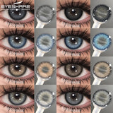 OKLULU  -  1Pair New Color Contact Lenses for Eyes Natural Black Yearly Use Lenses Blue Multicolored Contact Lens Gray Pupils Lens