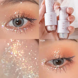 Oklulu  Bright Shine Liquid Eye Shadow Glitter Highlighter Waterproof Pearlescent Sequins Lying Silkworm Fine Korean Cosmetic Makeup