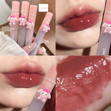 Oklulu Mirror Water Lip Gloss Waterproof Liquid Lipstick Grape Purple Sexy Women Lip Tint Long Lasting Lip Glaze Lips Cosmetics Lips