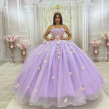 Oklulu  Ball Gown Princess Evening Dresses Sweetheart Butterfly Flower Bow Prom Formal Party Gowns Sweet Dress