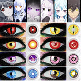 OKLULU  -   Contact Lenses Cosplay Color Lens Eyes Cosmetics Anime Accessories  Year Colored Contacts 2pcs Eye Contacts Color Contact Lenses