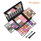 Oklulu 40/74/78 Colors Glitter Eyeshadow Palette Matte Waterproof Long Lasting Pressed Powder Cosmetics Kit  Fashion Women MakeUp Tools