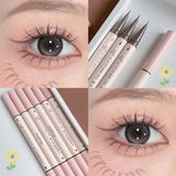 Oklulu Double Head Eyeliner Pencil Quick Drying Waterproof Non-smudge Matte Eyeliner Lying Silkworm Gel Pen Multifunction Eyes Makeup