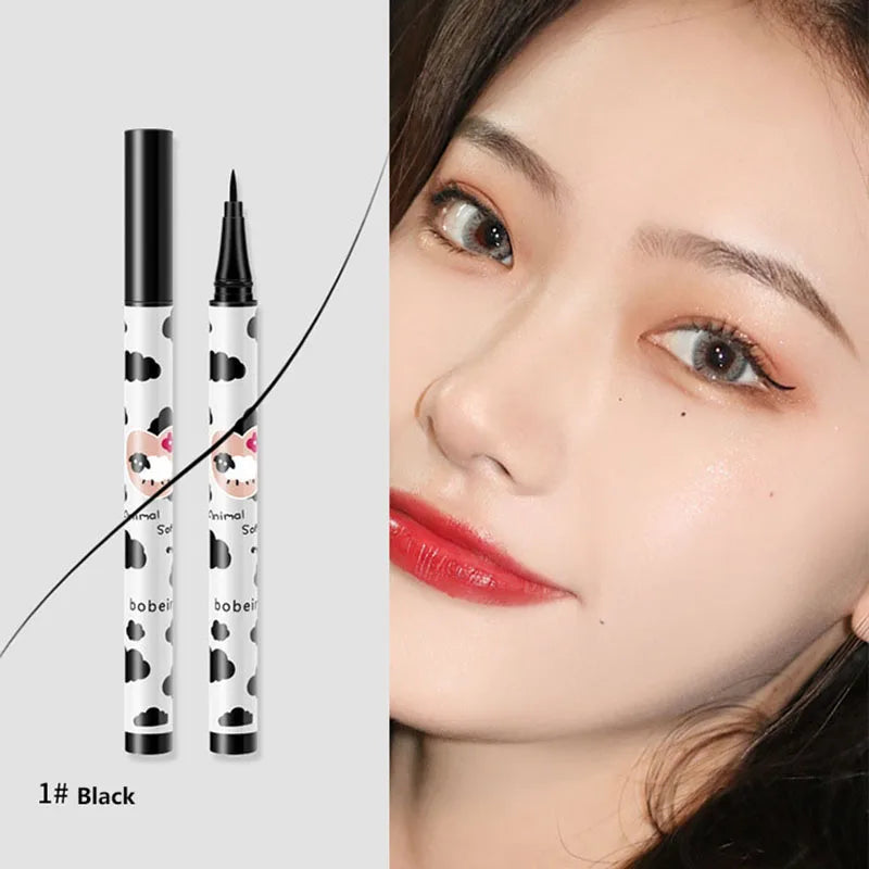 OKLULU  -  Liquid Eyeliner Lying Silkworm Eyelash Pen Quick Dry Waterproof Long-lasting Black Brown Eyeliner Pencil Beauty Eyes Makeup Tool