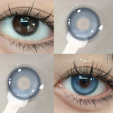 OKLULU 1 Pair Myopia Lenses Korean Lenses Colored Contact Lenses with Degree Natural Lenses Blue Lenses Hot Sellers