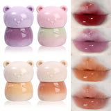 Oklulu Mirror Water Purple Lip Gloss crystal Jelly Moisturizing Liquid Lipstick Waterproof Non-stick Cup Lipgloss Tint Korean Cosmetic