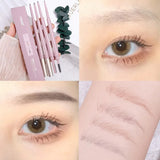 Oklulu 3 in1 Eyebrow Pencil Kit 5 Colors Ultra Thin Eyebrow Pens with Eyebrow Trimmer Brush Waterproof Eyebrow Tattoo Makeup Cosmetics