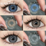 OKLULU  -  1Pair Colored Contact Lenses for Eyes Natural Look Gray Eye Lenses Brown Contacts Blue Lenses Green Eye Lens Yearly