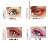 Colorful Waterproof Mascara Makeup Eyelash Extension Lengthen Curling White Mascara Cosplay Prom Make Up Cosmetics