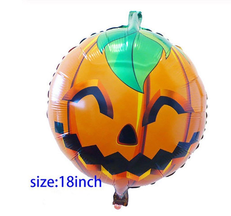 Huge Standing Halloween Pumpkin Ghost Balloons Witch Bat Spider Foil Ballon Inflatable Kids Toys Globos Halloween Party Supplies