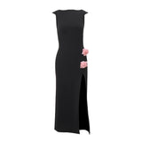 OKLULU  -   Sexy Y2K Sleeveless Dress Summer Cut Sticker Slim Fit Split Dresses Elegant Women's Dresses For Party  Women's