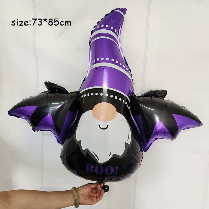 Huge Standing Halloween Pumpkin Ghost Balloons Witch Bat Spider Foil Ballon Inflatable Kids Toys Globos Halloween Party Supplies