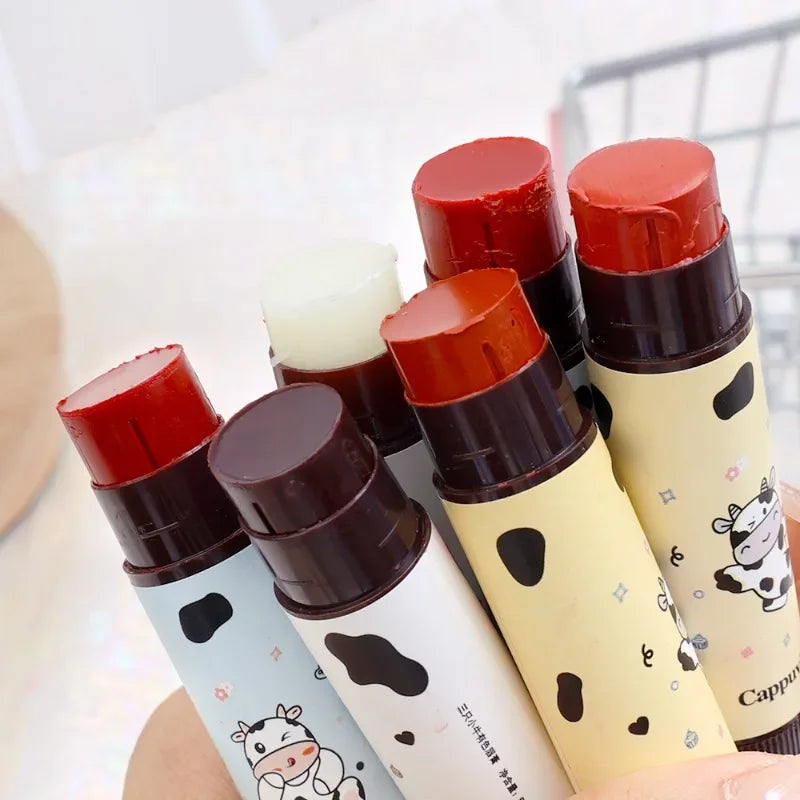 Oklulu Moisturizing Colored Lip Balm Jelly Nude Rose Black Tea Mirror Lipstick Non Sticky Cup Watery Lip Tint Lips Care Makeup Cosmetic