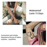 OKLULU  -  1 Sheet Butterfly Tattoo Sticker Waterproof Lasting Temporary Tattoo