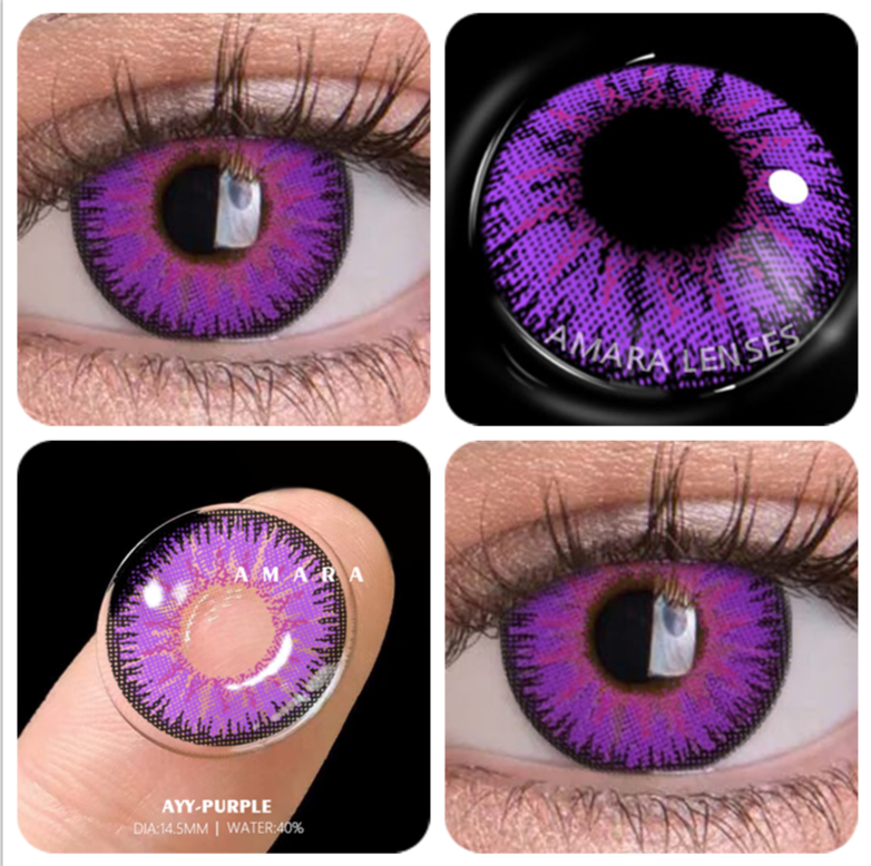 Color Contact Lenses For Eyes 2pcs Anime Cosplay Colored Lenses Blue Crazy Halloween Lenses Contact Lens Beauty Makeup