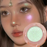 OKLULU  -  Diamond Glitter Monochrome Eyeshadow Palette Discoloration Eyeshadow Highlighter Sequins Waterproof Lasting Eyes Makeup Pigments