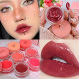 Oklulu Berry Jam Lip Gloss Lasting Sexy Plumper Mirror Jelly Liquid Canned Lipstick Moisturizing Red Lipgloss Lip Tint Makeup Cosmetic