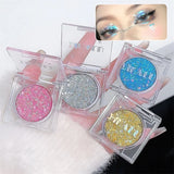 OKLULU  -  Shiny Heart Sequin Glitter Gel Silver Eyeshadow Cream Blue Pink Gold Star Nail Loose Sequins Glue Halloween Body Face Eye Makeup