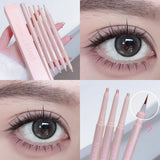 OKLULU  -  Double-end Matte Glitter Eyeliner Lying Silkworm Pen 2-in-1 Quick Dry Eye Liner Pencil Pink Highlighter Stick Makeup Cosmetics