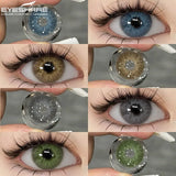 OKLULU  -  1 Pair New Natural Colored Contact Lenses for Eyes Blue Lenses Green Eye Lenses Brown Lenses Yearl Gray Contact Lenses