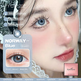 OKLULU  -  Colored Contact Lenses for Eyes Natural Eye Lenses Fashion Contact Green Lenses Blue Eye Lenses Gray Pupils 1pair/2pcs