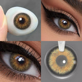 OKLULU Colored Contact Lenses Natural Look Brown Eye Lenses Beauty pupils Blue contact Lenses Eye Cosmetic Color Lens