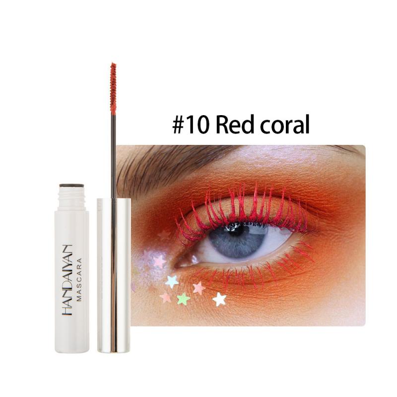 Colorful Waterproof Mascara Makeup Eyelash Extension Lengthen Curling White Mascara Cosplay Prom Make Up Cosmetics