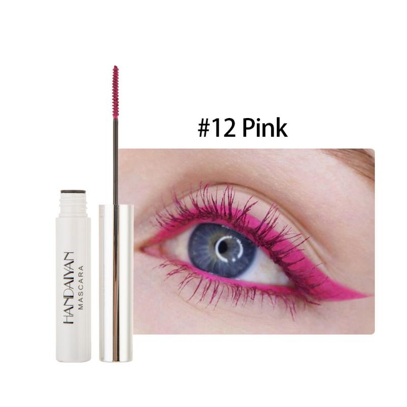 Colorful Waterproof Mascara Makeup Eyelash Extension Lengthen Curling White Mascara Cosplay Prom Make Up Cosmetics