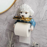 Cute Pig Roll paper towel rack wall hanging toilet Tissue Box household roll paper box bathroom waterproof toilet paper holder