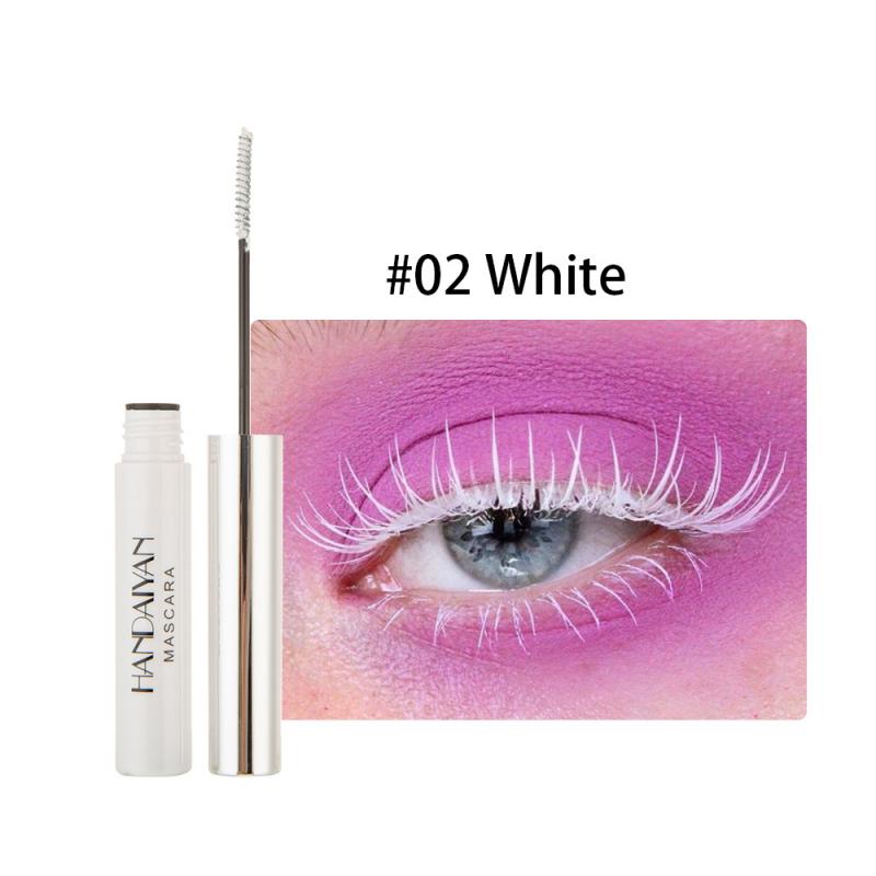 Colorful Waterproof Mascara Makeup Eyelash Extension Lengthen Curling White Mascara Cosplay Prom Make Up Cosmetics