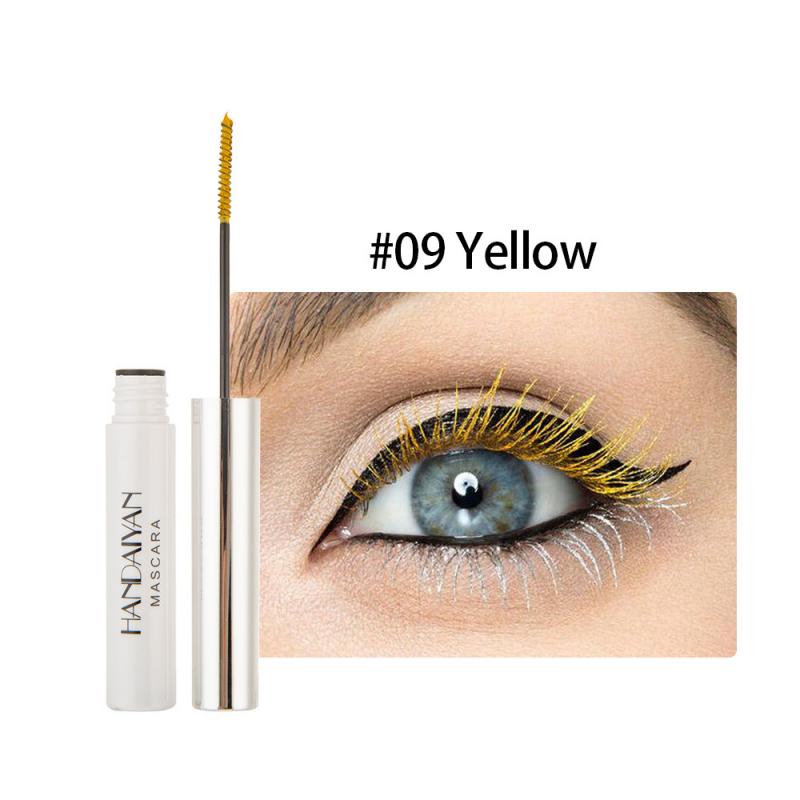 Colorful Waterproof Mascara Makeup Eyelash Extension Lengthen Curling White Mascara Cosplay Prom Make Up Cosmetics